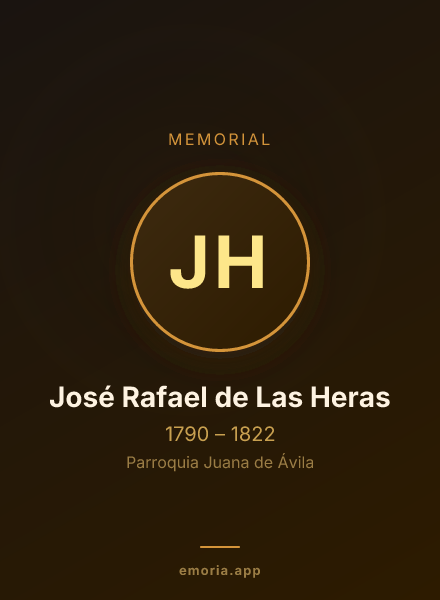 Memorial portrait of José Rafael de Las Heras