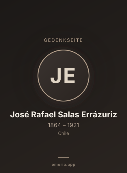 Gedenkportrait von José Rafael Salas Errázuriz