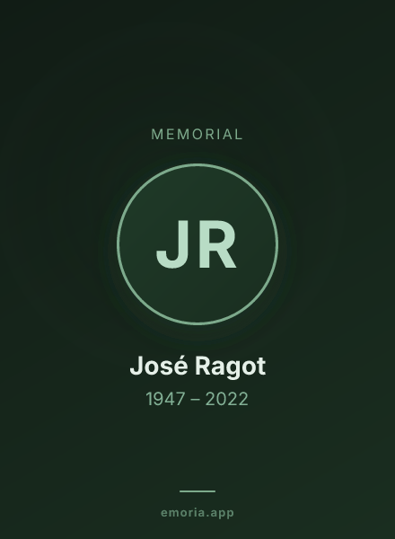 Memorial portrait of José Ragot