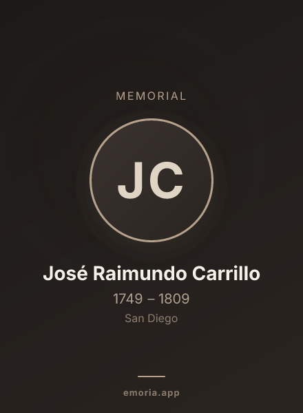 Memorial portrait of José Raimundo Carrillo