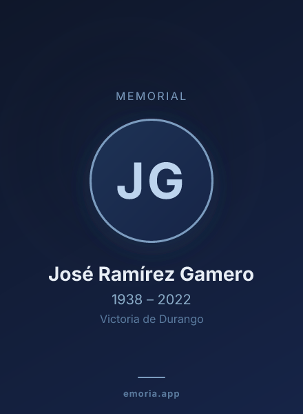 Memorial portrait of José Ramírez Gamero