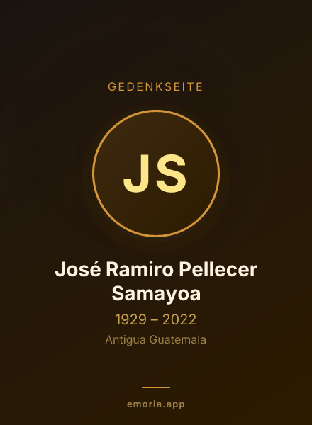 Gedenkportrait von José Ramiro Pellecer Samayoa
