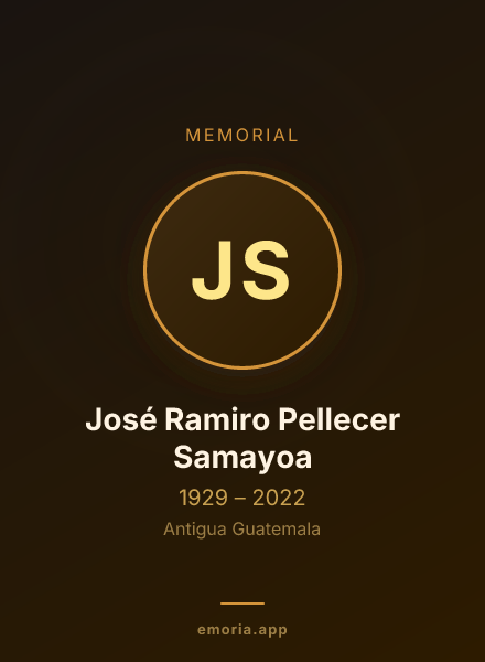 Memorial portrait of José Ramiro Pellecer Samayoa