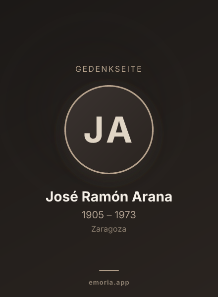 Gedenkportrait von José Ramón Arana