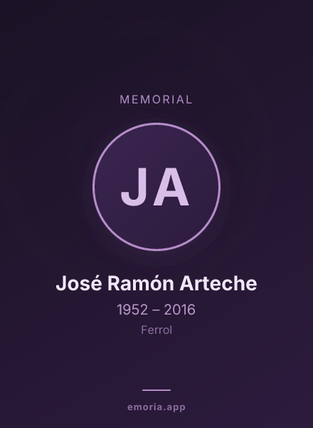 Memorial portrait of José Ramón Arteche