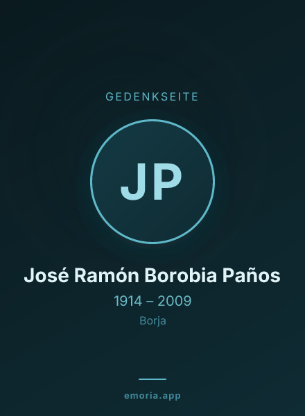 Gedenkportrait von José Ramón Borobia Paños