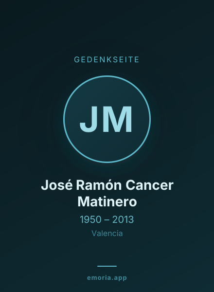 Gedenkportrait von José Ramón Cancer Matinero