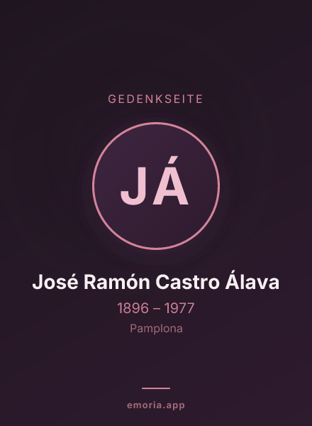 Gedenkportrait von José Ramón Castro Álava