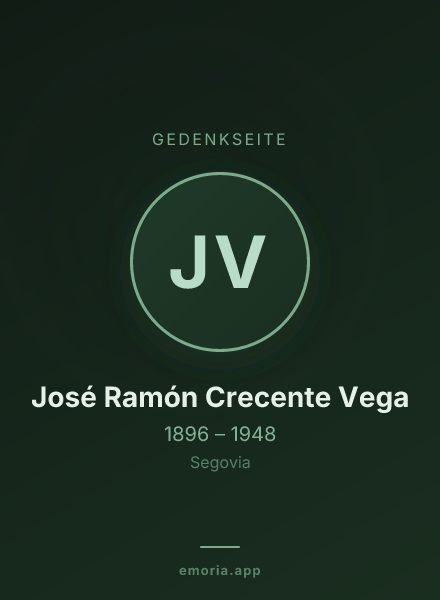 Gedenkportrait von José Ramón Crecente Vega