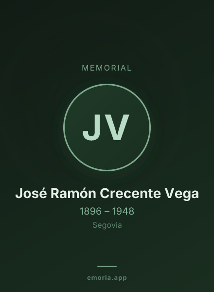 Memorial portrait of José Ramón Crecente Vega