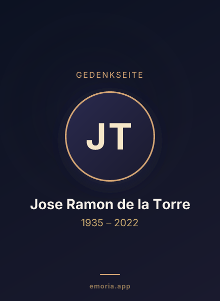 Gedenkportrait von Jose Ramon de la Torre