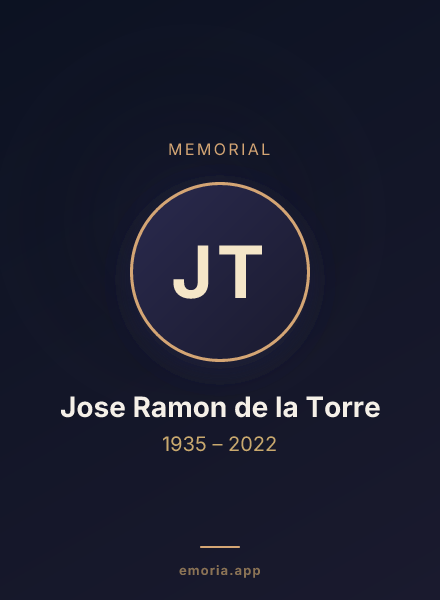 Memorial portrait of Jose Ramon de la Torre