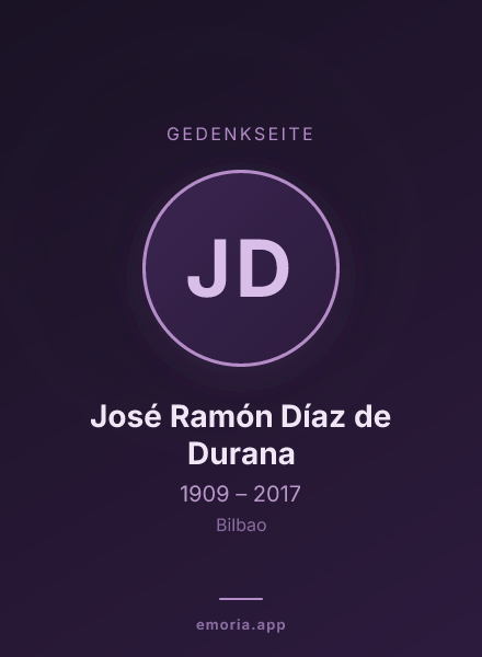 Gedenkportrait von José Ramón Díaz de Durana