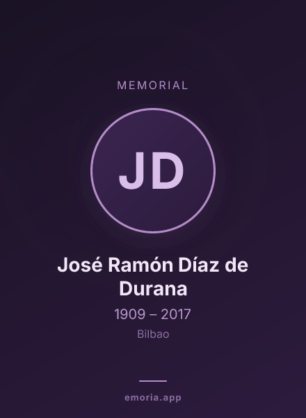 Memorial portrait of José Ramón Díaz de Durana