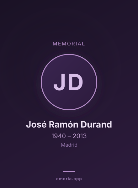 Memorial portrait of José Ramón Durand