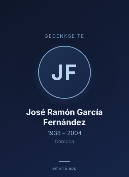 Gedenkportrait von José Ramón García Fernández