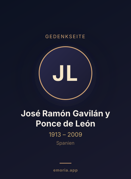 Gedenkportrait von José Ramón Gavilán y Ponce de León