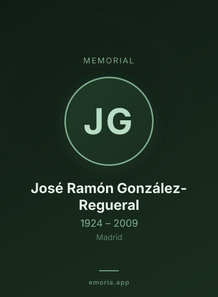 Memorial portrait of José Ramón González-Regueral
