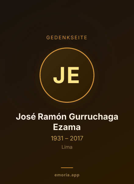 Gedenkportrait von José Ramón Gurruchaga Ezama