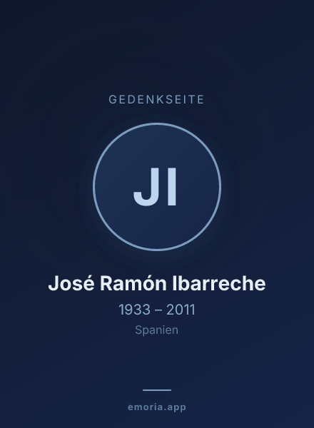 Gedenkportrait von José Ramón Ibarreche