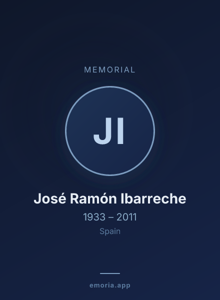 Memorial portrait of José Ramón Ibarreche