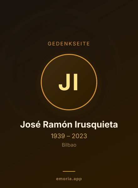 Gedenkportrait von José Ramón Irusquieta