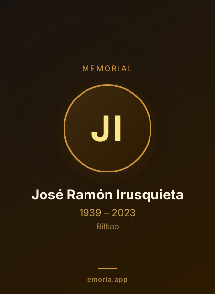 Memorial portrait of José Ramón Irusquieta