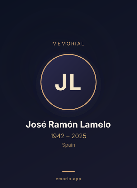 Memorial portrait of José Ramón Lamelo