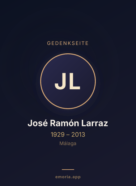 Gedenkportrait von José Ramón Larraz