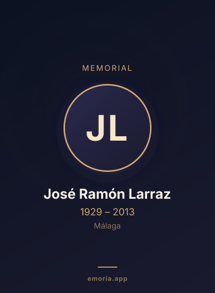 Memorial portrait of José Ramón Larraz