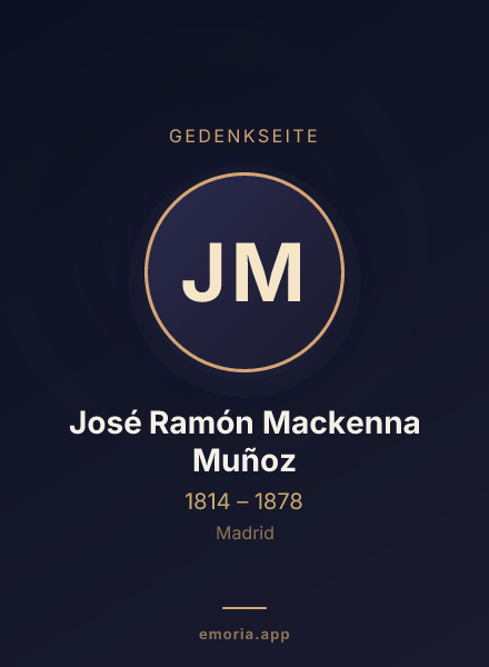 Gedenkportrait von José Ramón Mackenna Muñoz