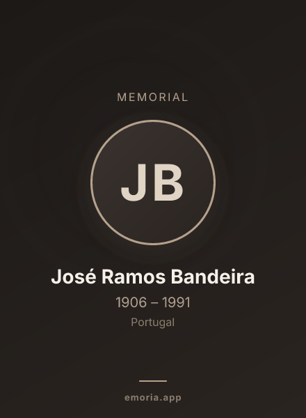 Memorial portrait of José Ramos Bandeira