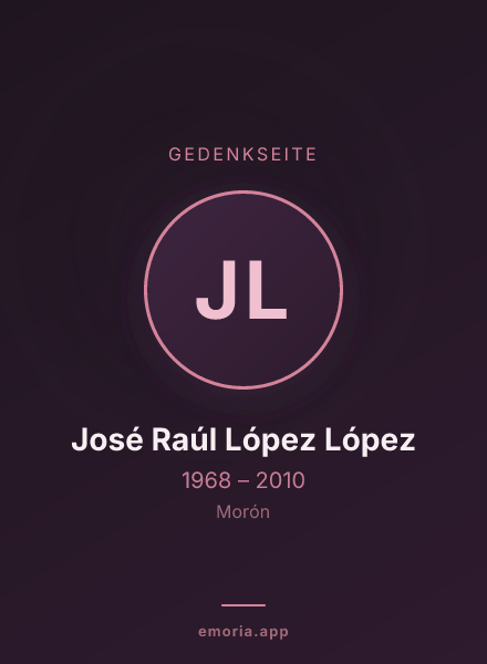 Gedenkportrait von José Raúl López López
