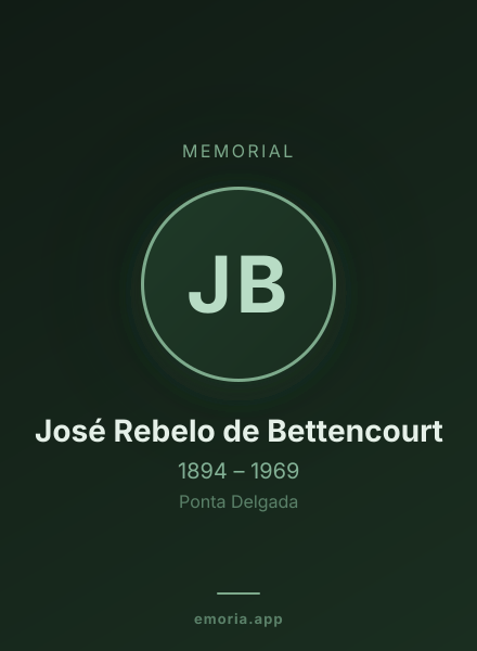 Memorial portrait of José Rebelo de Bettencourt