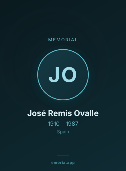 Memorial portrait of José Remis Ovalle