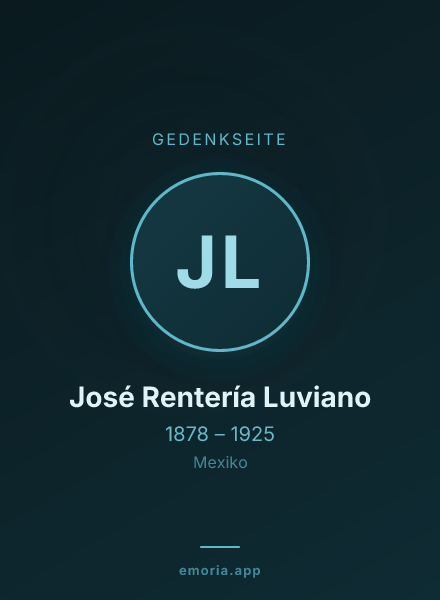 Gedenkportrait von José Rentería Luviano