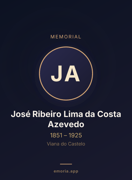 Memorial portrait of José Ribeiro Lima da Costa Azevedo