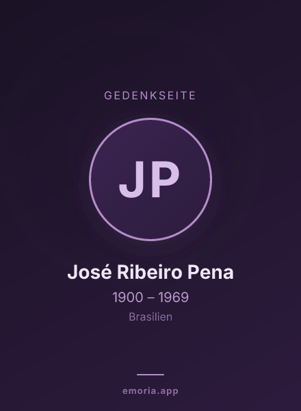 Gedenkportrait von José Ribeiro Pena