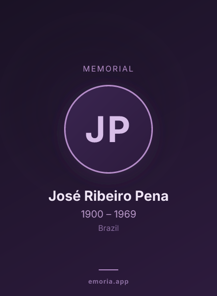 Memorial portrait of José Ribeiro Pena