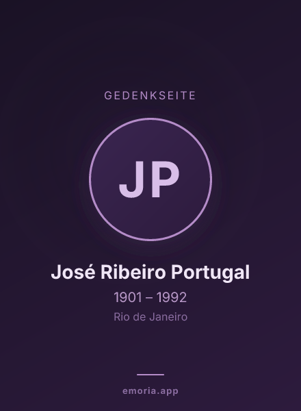 Gedenkportrait von José Ribeiro Portugal