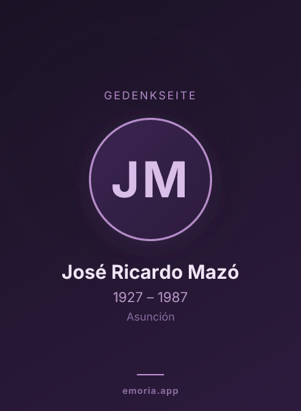 Gedenkportrait von José Ricardo Mazó