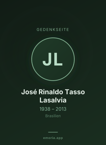 Gedenkportrait von José Rinaldo Tasso Lasalvia