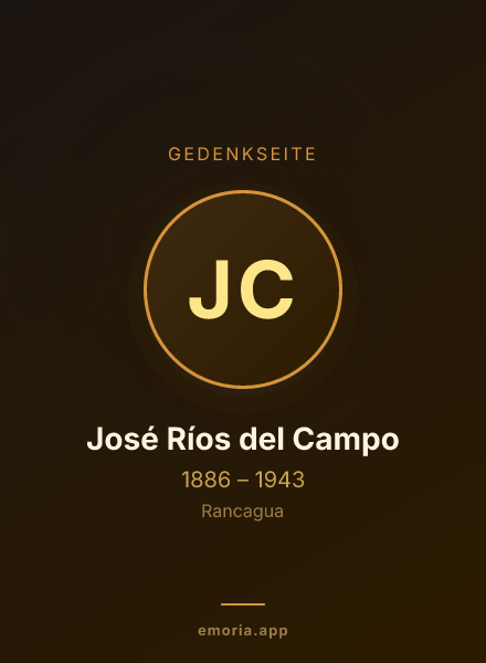 Gedenkportrait von José Ríos del Campo