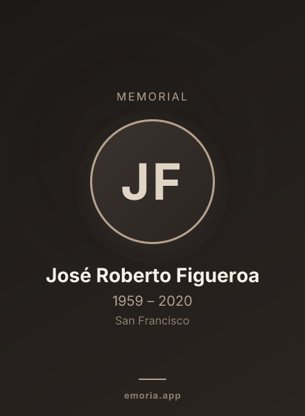 Memorial portrait of José Roberto Figueroa