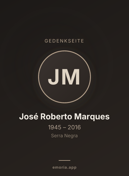 Gedenkportrait von José Roberto Marques