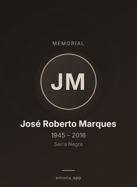 Memorial portrait of José Roberto Marques