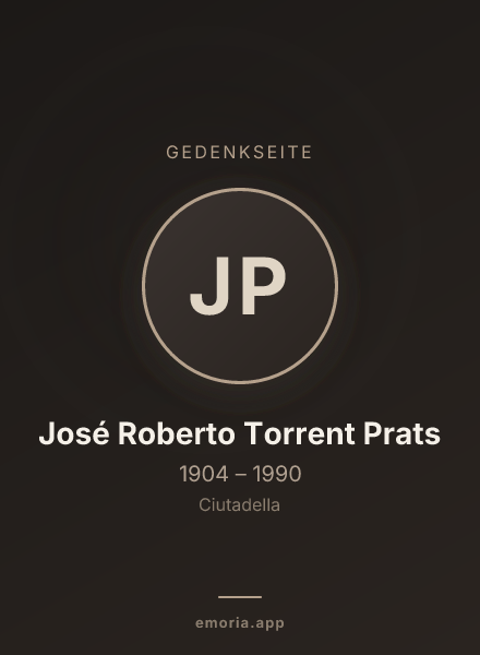 Gedenkportrait von José Roberto Torrent Prats