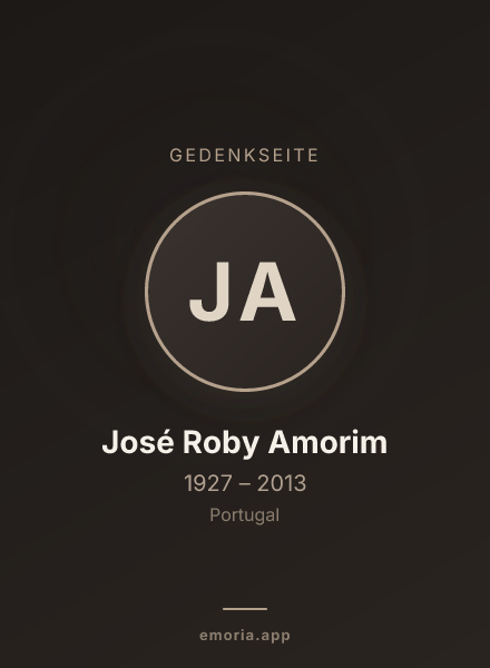 Gedenkportrait von José Roby Amorim