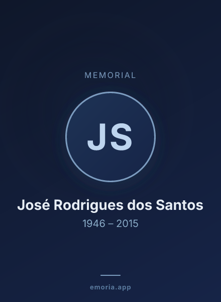 Memorial portrait of José Rodrigues dos Santos