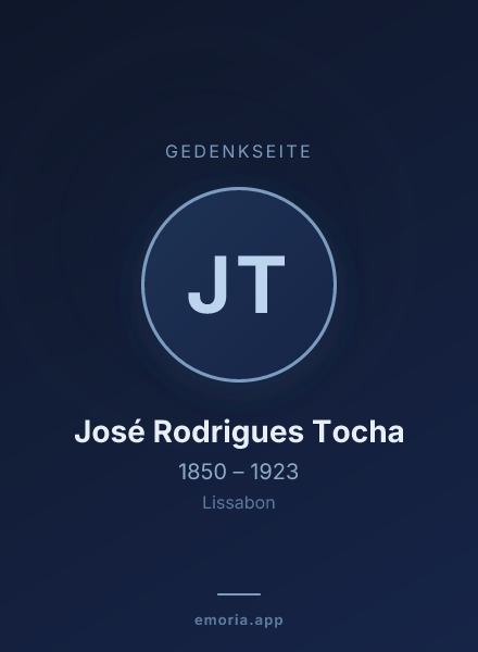 Gedenkportrait von José Rodrigues Tocha